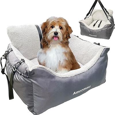 nzonpet Back Seat Extender for Dogs, Foldable Dog Car Seat Cover Hard  Bottom for Back Seat large space,Dog Hammock for Car Travel Bed,Non-Slip