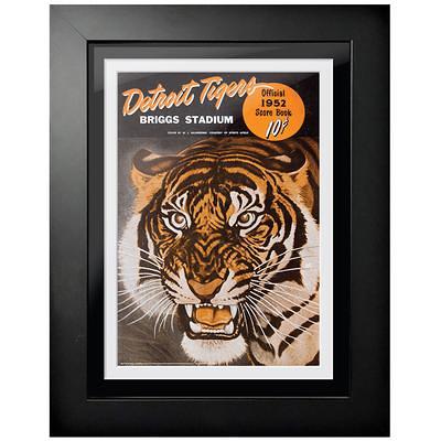 Detroit Tigers 1952 Vintage 12'' x 16'' Framed Program Cover