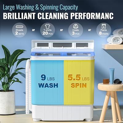 Portable Washing Machine and Dryer Combo, Mini Folding Washing