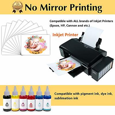 HTVRONT 200 Sheets 8.5x11 Inch Inkjet Sublimation Paper Heat