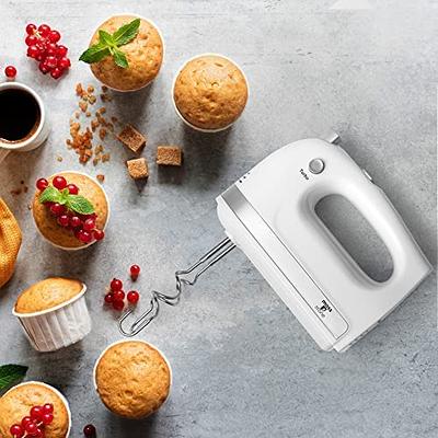 Hamilton Beach 6-Speed Electric Hand Mixer with Whisk, Dough Hooks and Easy  Clean Beaters, Snap-On Storage Case, White - Yahoo Shopping