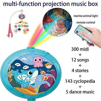 Baby Musical Bed Bell Nursery Light Crib Mobile Star Music Box Rattle Toy  Remote 