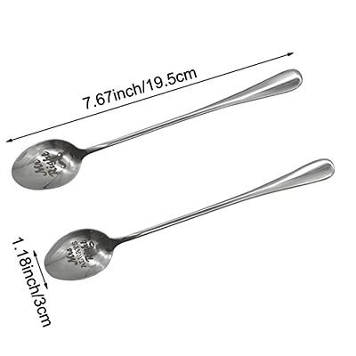 Engraved Stainless Steel Slotted Spoon Personalized Spoon 