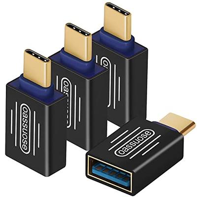 USB C Adapters 4 Pack, USB C to USB 3.0 OTG Adapter, Micro USB to USB C  Adapter Compatible with MacBook Pro, Samsung Galaxy, Smartphones, Laptop,  PC