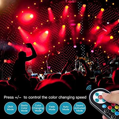 Stage Lights Dj Lighting 12 Led Rgb Mini Par Light Remote Control Sound  Activated Uplights For Indoor Party Wedding Birthday Christmas Holiday  Music Show Dance Stage Lighting