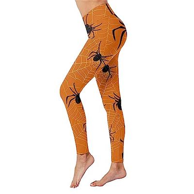 Womens Skinny Halloween Fancy Costume Skull Cat Spider Web Scary Ladies  Leggings 