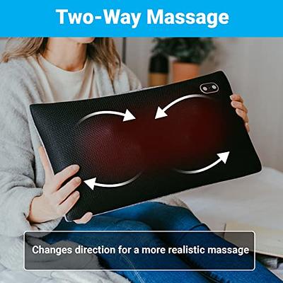 Medcursor Neck and Shoulder Massager with Heat, Electric Shiatsu Back  Massage Device, Portable Deep Tissue 3D Kneading Pillow for Muscle Pain  Relief at Home, Office, Car, Ideal Gifts 