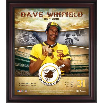 Women's Dave Winfield San Diego Padres Replica White /Brown Home Jersey