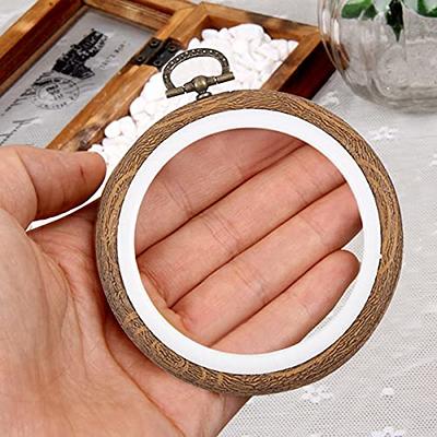 8 Pcs/Set Mini Embroidery Hoops 3 Inch Round Imitated Wood Plastic Display  Frame Reusable Circle Cross Stitch Hoop Ring for Art Craft Sewing and  Hanging Ornaments Home Decor - Yahoo Shopping