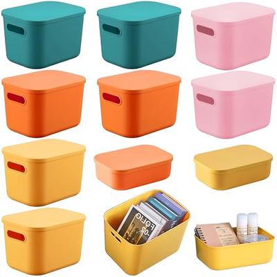 Home-Complete Set of 2 Storage Bins - Basket Set for Toy, Kitchen, Closet, and Bathroom Storage Organizers with Handles (Black)