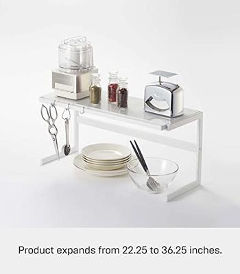 Tower Yamazaki Home Adjustable Lid & Pan Organizer, Kitchen Drawer Storage  Shelf Rack, Steel