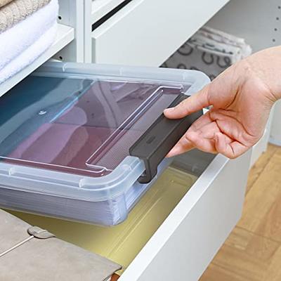 5pcs Plastic Clear Transparent Container-Case Small Storage Box Organizer  Lid @