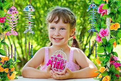  Arts and Crafts for Kids Ages 4-8 8-12, 2 Pack DIY Bird House  Wind Chime Kids Crafts, Craft Kits for Girls Boys Toddlers 4-6 6-8, Painting  Kits Includes Paints & Brushes : Toys & Games