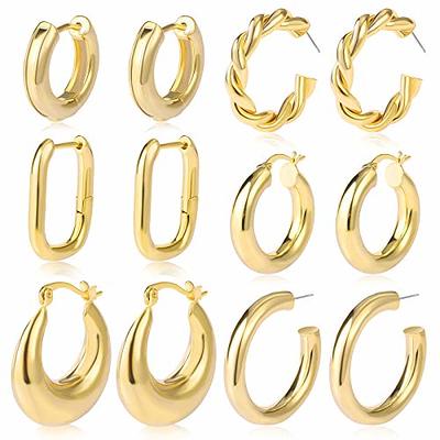 Silver Silver Yellow Gold Plated Rope Huggie Hoop Earrings – Noe's Jewelry