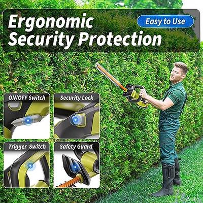  VEVOR Cordless Hedge Trimmer-20V Electric Bush