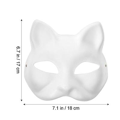ABOOFAN Cat Masks 6pcs White Paper Animal Masks Blank Mask Unpainted Animal  Half Facemasks DIY Paint Masquerade Mask Costume Prop for Kids Carnival  Cosplay Dance Party Favors - Yahoo Shopping