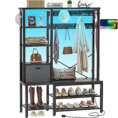 Gonfoam 3-Tier Expandable Shoe Rack,Adjustable Shoe Shelf Storage Organizer Heavy Duty Metal Free Standing Shoe Rack for Entryway Closet Doorway