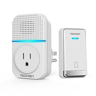 TECKNET Wireless Doorbells for Home, IP65 Waterproof Classroom