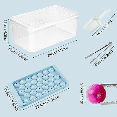 Ice Cube Tray, Stackable Ice Trays for Freezer with Lid and Bin, Easy  Release 64 Nuggets Ice for Chilling Cocktails Whiskey Tea Coffee Cool Drinks