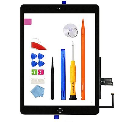 Digitizer For IPad 9.7 2018 /iPad 6 6th Gen A1893 A1954 Touch Screen  Replacement Parts,(NO LCD) Sensor Glass Panel with Free Screen  Protector+Repair Tools (White with Button) : : Computers &  Accessories