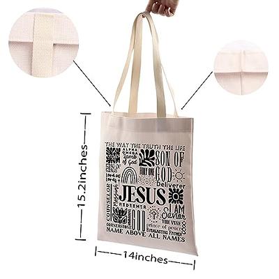 VAMSII Jesus Tote Bags for Women Christian Gifts Bible Verse Shoulder Bag  Baptism Religious Gift Christening Inspiration Gift (beige) - Yahoo Shopping
