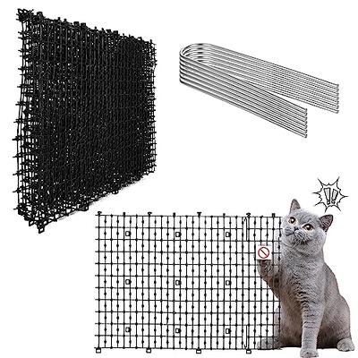 TCWHNIEV Outdoor Cat Repellent Mat, Scat Cat Mat, Cat Repellent Scat Mat Cat  Deterrent Cat Scratch Deterrent for Garden Protect（11 x 78 ） 