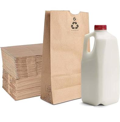 paper lunch bag with food