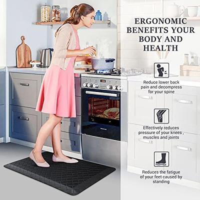 WISELIFE Kitchen Mat Cushioned Anti Fatigue Floor Mat,Thick Non