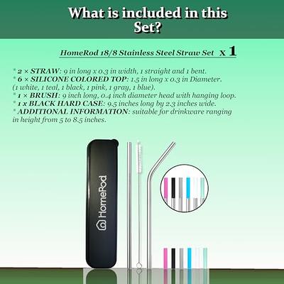 12pcs 9 Or 10.5 Inches Long Rainbow Colored Clear Reusable Hard Plastic  Straws For Tall Cups, Tumblers And Mason Jars