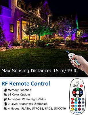 SUNVIE 12W Low Voltage Landscape Lighting RGB Color Changing LED Landscape Lights  Remote Control Waterproof Spotlight Garden Patio Spotlight Decorative Lamp  for Outdoor Indoor(10 Pack with Connector) - Yahoo Shopping