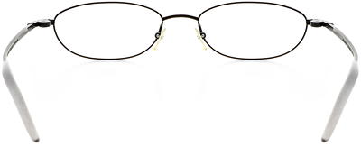 Optical Eyewear - Oval Shape, Metal Half Rim Frame - Prescription