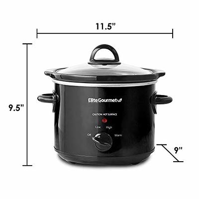 Elite Gourmet 2-qt. Oval Slow Cooker