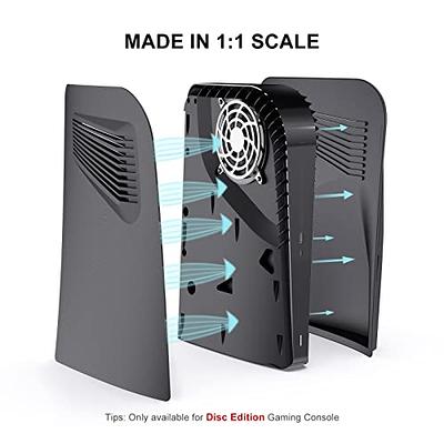  PS5 SIim Plates for Disc Edition, innoAura PS5 Slim Faceplate  with Cooling Vents, Anti-Scratch Dustproof Protective PS5 Slim Cover,  Premium ABS Replacement Shell for PS5 Slim Disc Edition (Black) : Video