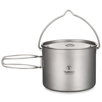 Boundless Voyage 5L Titanium Stock Pot with Lid Folding Handle Soup Pot for  Outdoor Camping Hiking Picnic Home Kitchen Ultralight Cookware Ti2104C -  Yahoo Shopping