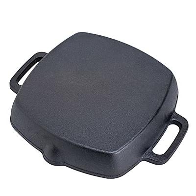 Bruntmor  2 In 1 Pre-Seasoned Square Cast Iron Baking Pan Cookware Dish 