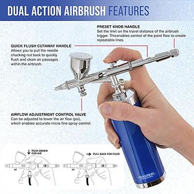 New 8 Pro Dual-Action AIRBRUSHES-Airbrush Set-Kit-Paint