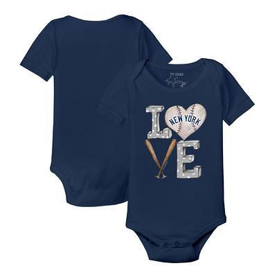 Lids New York Yankees Tiny Turnip Infant Baseball Bow Raglan 3/4 Sleeve T- Shirt - White/Navy