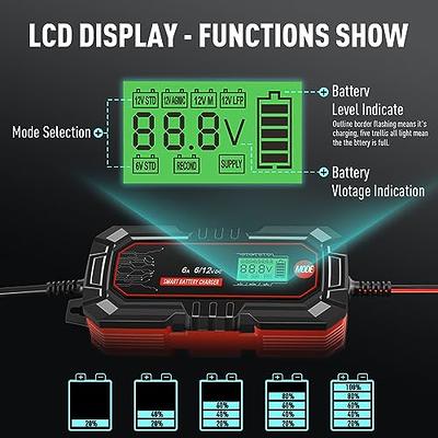 Portable 12V-6V Car Battery Maintainer Charger Auto Trickle Boat