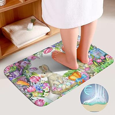 Adorable Animals Rectangle Non-Slip Fluffy Bath Mats Collection