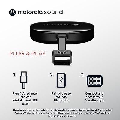 MotoroIa MA1 Wireless Android Auto Car Adapter - Instant Connection from  Smartphone to Car Screen with Easy