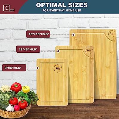 SMIRLY Plastic Cutting Board Set for Kitchen Dishwasher Safe, Chopping  Board Set