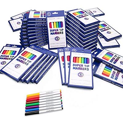 Color Swell Super Tip Washable Markers Bulk Pack 10 Boxes of 8