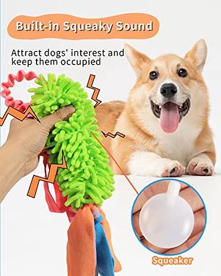 SCHITEC Tug Toy for Dogs, Bungee Tug of War Rope Toys with Squeaky