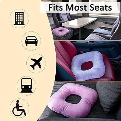 Vinban Stuffed Donut Pillow Seat Cushion | for Tailbone and Coccyx Pain,  Hemorrhoids, Bed Sores, Pregnancy, Prostate, Surgery Recovery, Sitting