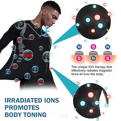 Ionic Shaping Vest, Men's Chest Compression Tops, Body Shaper Slimming  Sports Muscle Gym Tank Tops, High Elastic Quick-Drying Comfortable and