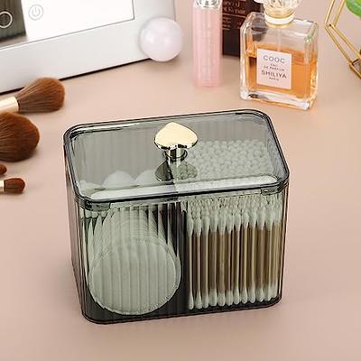 Cotton Swab Storage Box Cosmetic Box Qtip Container With Lid