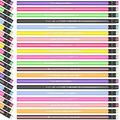  40 Pcs Color Changing Mood Pencil with Motivational Sayings  Inspirational Pencils 2b Changing Pencil Heat Assorted Thermochromic  Pencils with Eraser for Student (Motivational Style, Classic Color,) :  Office Products