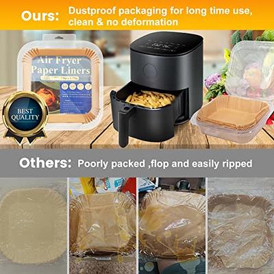 Air Fryer Disposable Paper Liners: 125Pcs 8In Parchment Paper Food Grade  Baking Liner for 5-8 QT Airfryer Basket