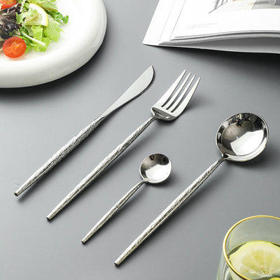 Luxury Style Flatware Set Matte Black Silverware Set 304 