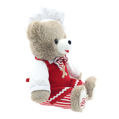 Holiday Time 15 inch Snowflake Teddy Bear 2022, Snowflake Red Jacket Boy 